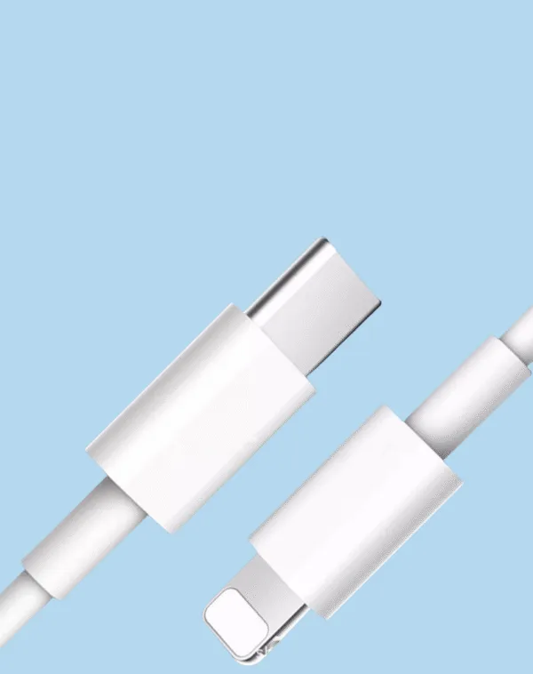 30W Fast Charging Cable for iPhone 14/13 with durable nylon braiding & high-speed data sync - Type C to Lightning cable