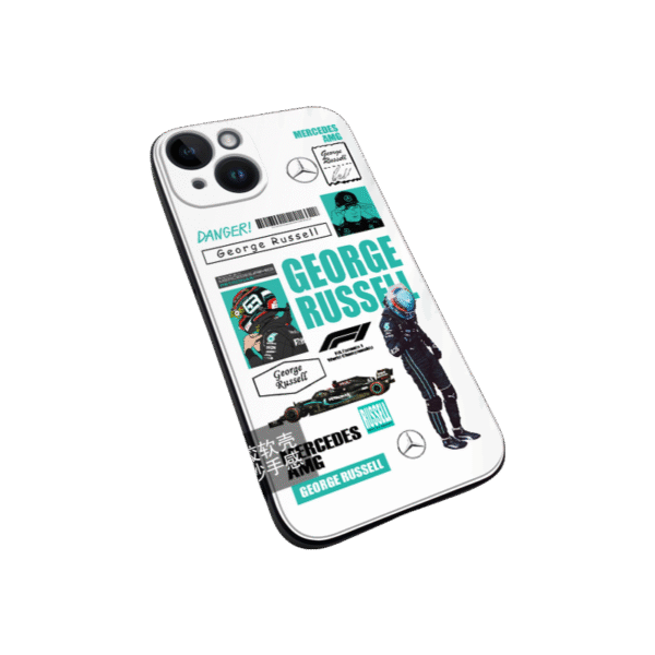 Racing Series White Silicone Case for iPhone 16 Pro Max with ultra-thin anti-slip grip, precise fit & full protection - best iphone 16 pro max case