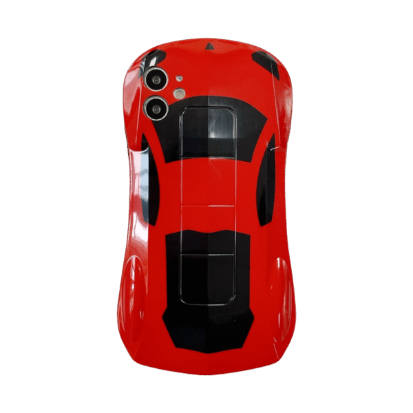 Premium glitter finish 3D car art phone case for iPhone 15 Pro Max/14 Pro Max - Shockproof bumper with raised bezels