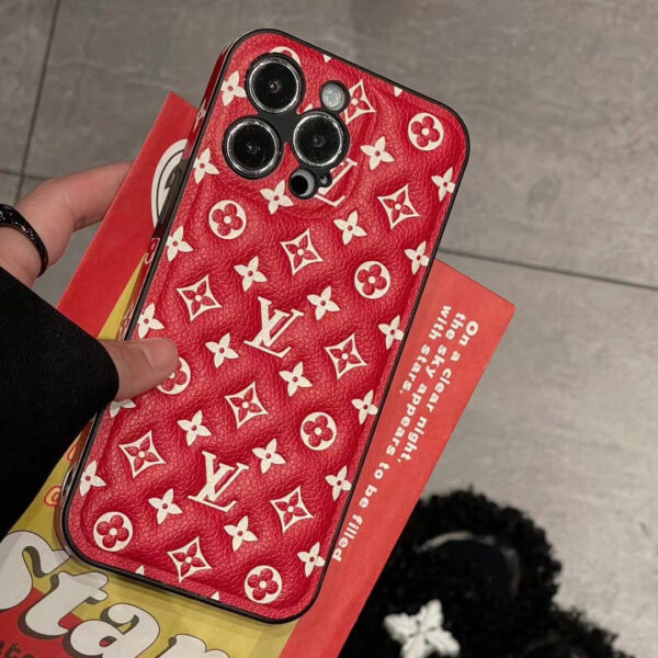 Red Monogram iPhone Case  -QB231115-GTOCASE