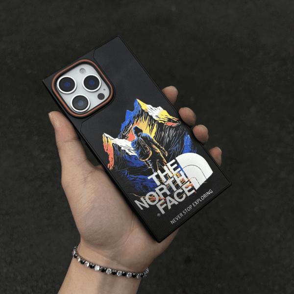 Fashionable outdoor iPhone16 case The North Face Mountain