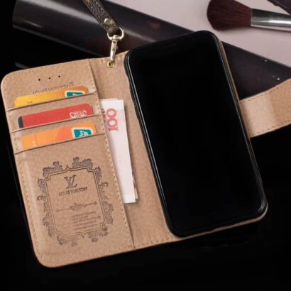 Luxurious Brown LV 2.0 Wallet iPhone Case