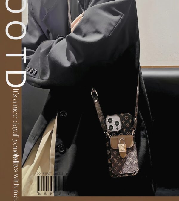 Handmade LV iPhone 16 case-LV crossbody phone case