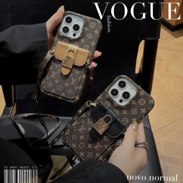 Handmade LV iPhone 16 case-LV crossbody phone case